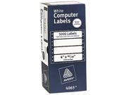 Avery 4065 Dot Matrix Printer Address Labels 1 Across 15 16 x 4 White 5000 Box
