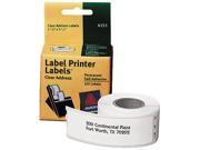 Avery 4151 Address Labels 1 1 8 x 3 1 2 Clear 120 Roll 1 Roll Box