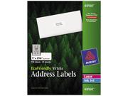 Avery 48160 EcoFriendly Labels 1 x 2 5 8 White 750 Pack