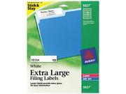 Avery 5027 Extra Large 1 3 Cut Filing Labels 15 16 x 3 7 16 White 450 Pack