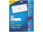Avery 5261 Easy Peel Laser Address Labels 1 x 4 White 500 Pack