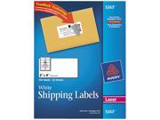 Shipping Labels w Ultrahold Ad Block Laser 2 x 4 White 250 Pack
