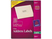 Avery 5311 Self Adhesive Mailing Labels for Copiers 1 x 2 13 16 Clear 2310 Pack