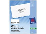 Avery 5360 Self Adhesive Address Labels for Copiers 1 1 2 x 2 13 16 White 2100 Box