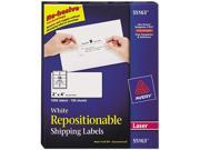 Avery 55163 Re hesive Laser Labels 2 x 4 White 1000 Pack