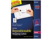 Avery 55164 Re hesive Laser Labels 3 1 3 x 4 White 600 Pack