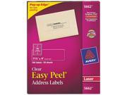 Avery 5662 Easy Peel Laser Mailing Labels 1 1 3 x 4 Clear 700 Box