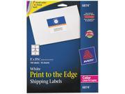 Avery 6874 Shipping Labels for Color Laser Copier 3 x 3 3 4 Matte White 150 Pack
