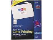 Avery 8254 Inkjet Labels for Color Printing 3 1 3 x 4 Matte White 120 Pack