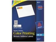 Avery 8257 Inkjet Labels for Color Printing 3 4 x 2 1 4 Matte White 600 Pack