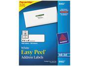 Avery 8462 Easy Peel Inkjet Address Labels 1 1 3 x 4 White 1400 Box