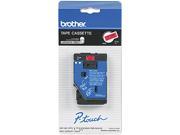 Brother TC 5001 TC Tape Cartridge for P Touch Labelers 1 2w Black on Red