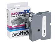 Brother TX 1551 TX Tape Cartridge for PT 8000 PT PC PT 30 35 1w White on Clear