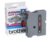 Brother TX 4511 TX Tape Cartridge for PT 8000 PT PC PT 30 35 1w Black on Red
