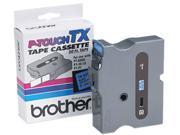 Brother TX 5511 TX Tape Cartridge for PT 8000 PT PC PT 30 35 1w Black on Blue