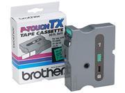 Brother TX7511 TX Tape Cartridge for PT 8000 PT PC PT 30 35 1w Black on Green