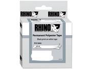 Dymo 18482 Rhino Permanent Poly Industrial Label Tape Cassette 3 8in x 18ft White
