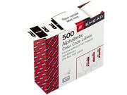Smead 67088 A Z Color Coded Bar Style End Tab Labels Letter R Brown 500 Roll