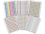 Teacher Created Resources 9029 Mini Stickers Variety Pack Six Assorted Designs Colors 3168 Pack