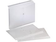 Pendaflex 63814 3 Expandable Poly String Button Booklet Envelope Clear Legal 3 Pack
