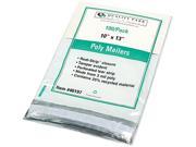 Quality Park 46197 Redi Strip Recycled Poly Mailer Side Seam 10 x 13 White 100 Pack
