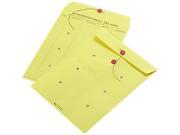 Quality Park 63576 Colored Paper String Button Interoffice Envelope 10 x 13 Yellow 100 Box