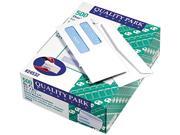 Quality Park 24532 Double Window Security Tinted Invoice Check Envelope 8 White 500 Box