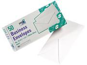 Quality Park 69016 White Wove Business Envelope Convenience Packs V Flap 10 50 Box