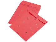 Quality Park 63574 Colored Paper String Button Interoffice Envelope 10 x 13 Red 100 Box