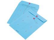 Quality Park 63577 Colored Paper String Button Interoffice Envelope 10 x 13 Blue 100 Box