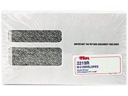 Tops 2219R Double Window Tax Form Envelope Continuous W 2 Forms 9 1 2x5 5 8 24 Pack