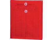 Smead 89547 Poly String Button Envelope 9 3 4 x 11 5 8 x 1 1 4 Red 5 Pack