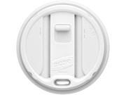 Dixie TP9542 Smart Top Reclosable Hot Cup Lid Round Plastic 100 Pack White