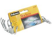 Fellowes 63012 Desk Tray Stacking Posts for 3 Capacity Trays Silver Four Posts Set
