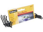 Fellowes 63112 Desk Tray Stacking Posts for 3 Capacity Trays Black Four Posts Set