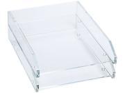 Kantek AD 15 Double Letter Tray Two Tier Acrylic Clear