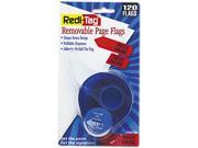 Redi Tag 81024 Arrow Message Page Flags in Dispenser Sign Here Red 120 Flags Dispenser