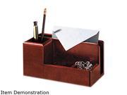 Rolodex 1734648 Wood Tones Desk Organizer Wood 4 1 4 x 8 3 4 x 4 1 8 Mahogany