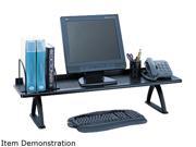 Safco 3603BL Value Mate Desk Riser 100 Pound Capacity 42 x 12 x 8 Black