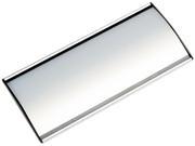 Advantus 75390 People Pointer Wall Door Sign Aluminum Base 8 3 4 x 4 Black Silver