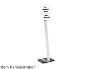 Durable 4814 23 Info Sign Duo Floor Stand Letter Size Inserts 15 x 44 1 2 Clear