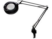 Ledu L745BK Clamp On Fluorescent Swing Arm Magnifier Lamp 5 Lens 38 1 2 Reach Black