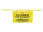 Rubbermaid Commercial 9S1600YL Site Safety Hanging Sign 50w x 1d x 13h Multi Lingual Yellow