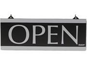 Headline Sign 4246 Century Series Reversible Open Closed Sign w Suction Mount 13 x 5 Black