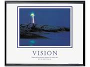 Advantus Vision Lighthouse Framed Motivational Print