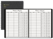 AT A GLANCE 80 580 05 Recycled Visitor Register Book Black 8 1 2 x 11