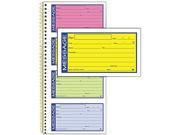 Adams SC1153RB Wirebound Telephone Message Book Two Part Carbonless 200 Forms