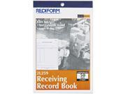 Rediform 2L259 Receiving Record Book 5 1 2 x 7 7 8 Two Part Carbonless 50 Sets Book