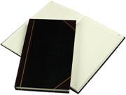 National Brand 57131 Texhide Series Account Book Black Burgundy 300 Green Pages 14 1 4 x 8 3 4