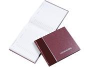 National Brand 57 803 Visitor Register Book Burgundy Hardcover 128 Pages 8 1 2 x 9 7 8